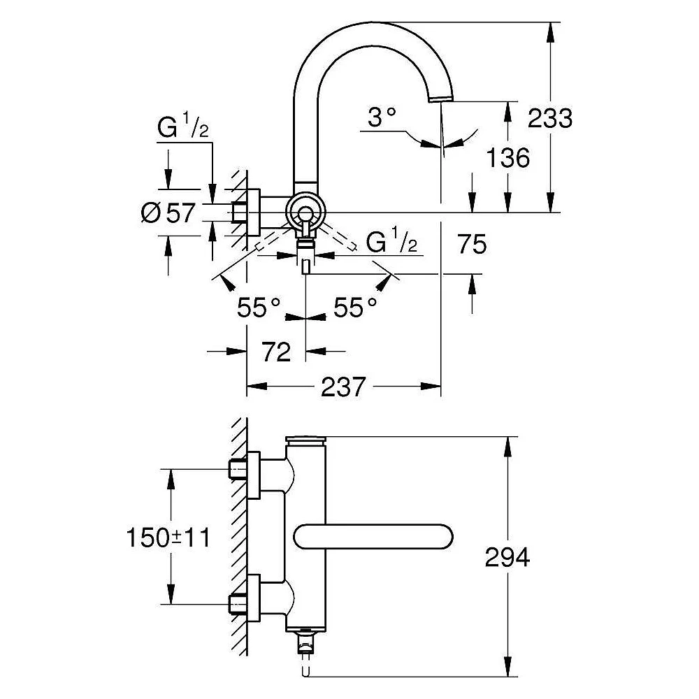 Grohe Atrio New Classic Banyo Bataryası 24367DC0 2