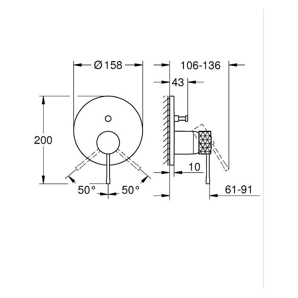 Grohe Essence New Bronz Fırçalanmış Banyo Bataryası 2
