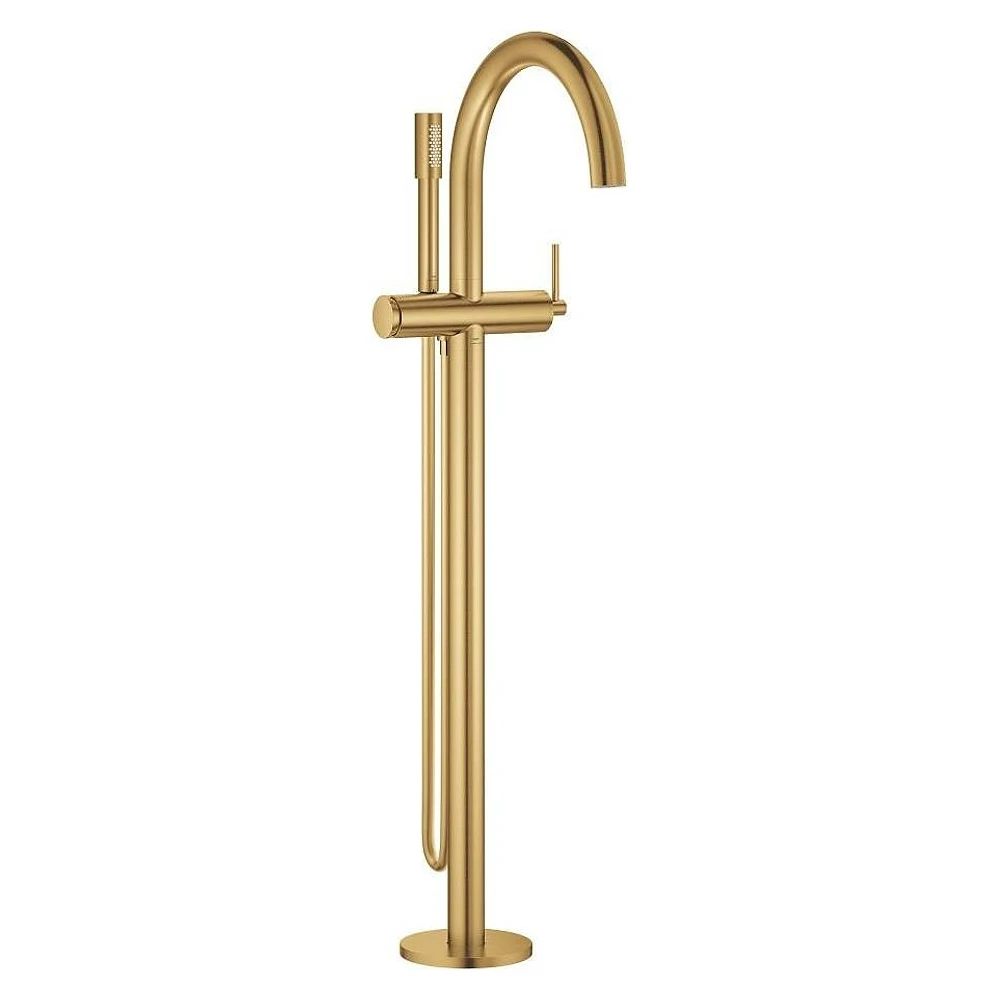 Grohe Atrio New Classic Altın Fırçalanmış Yerden Küvet Bataryası