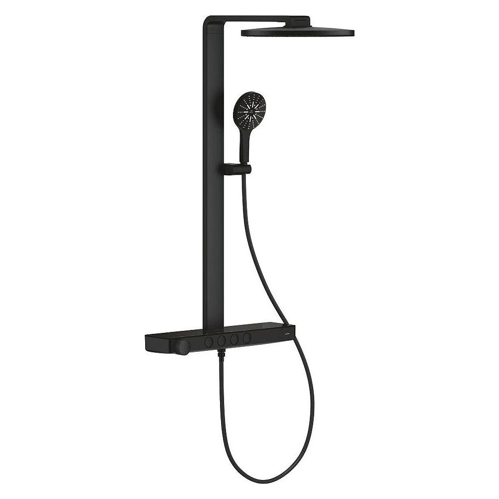 Grohe Rainshower Aqua Pure Siyah Duş Sistemi 100964KF00