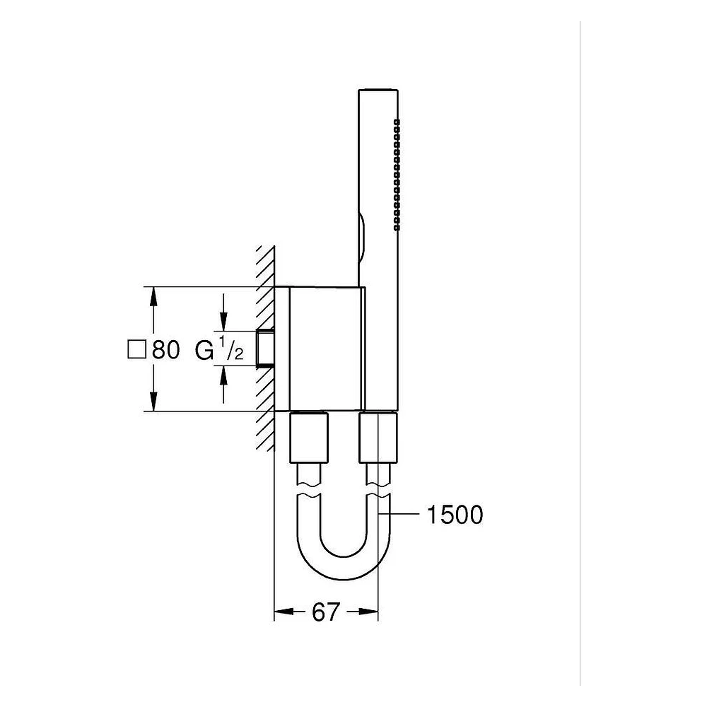 Grohe Rainshower Aqua Stick El Duşu Seti 2
