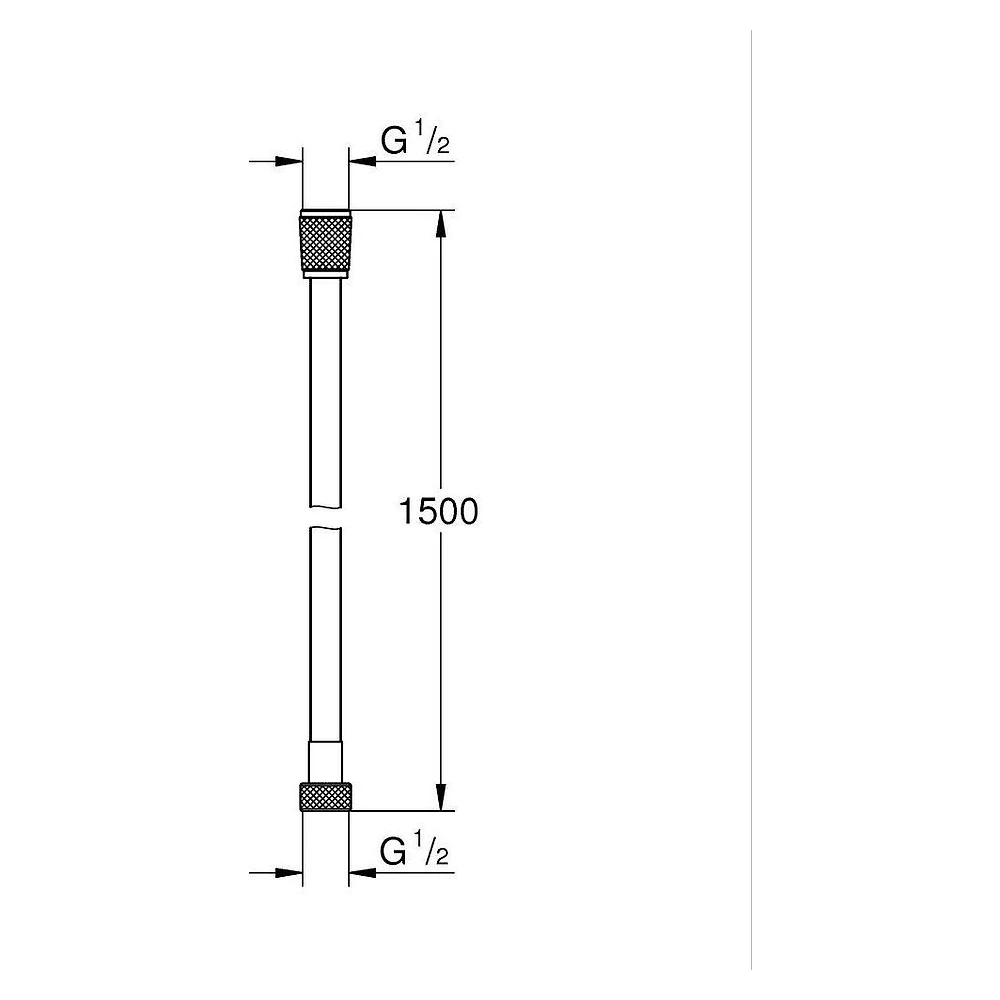 Grohe Silverflex Siyah Duş Hortumu 2