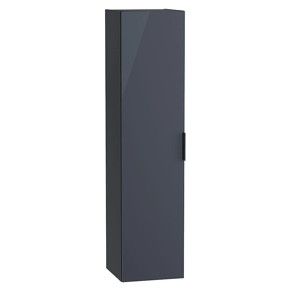 Vitra Mia Plus Square 35 Cm Parlak Antrasit Entegre Kulplu Asma Boy Dolabı