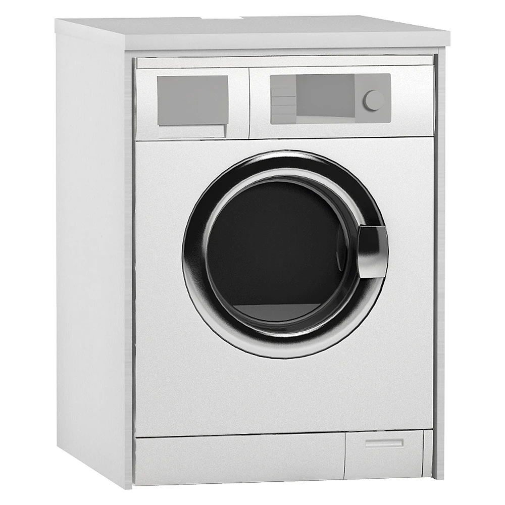 Vitra 70 Cm Parlak Beyaz Kapaksız Yerden Çamaşır Makinesi Dolabı