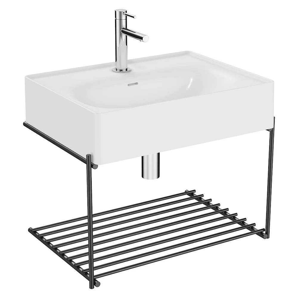 Vitra Equal 60 Cm Beyaz Raflı Lavabo Ünitesi