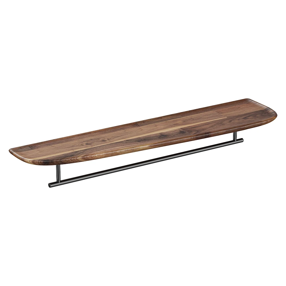 Vitra Plural 75 Cm Koyu Meşe Metal Havluluklu Sol Raf