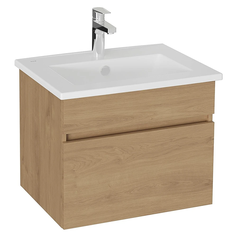 Vitra Mia Plus Square 60 Cm Altın Meşe Tek Çekmeceli Lavabo Dolabı