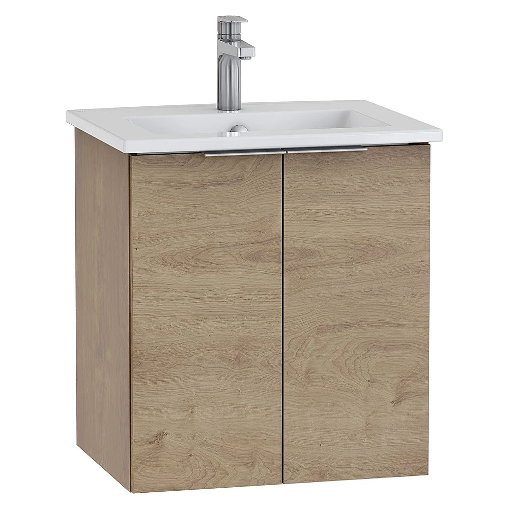 Vitra Mia Plus Square 60 Cm Altın Meşe İki Kapaklı Lavabo Dolabı