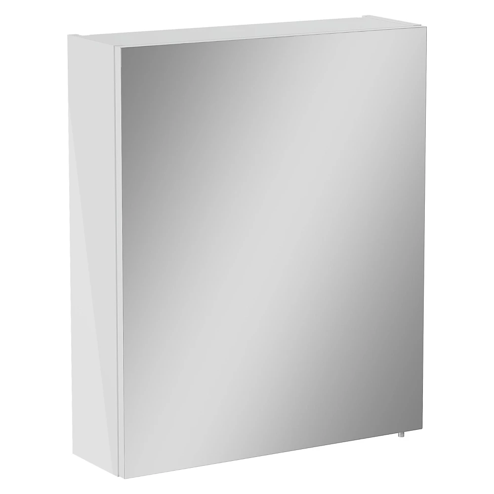 Vitra Mia Asimetrik 60 Cm Parlak Beyaz Tek Kapaklı Sol Dolaplı Ayna