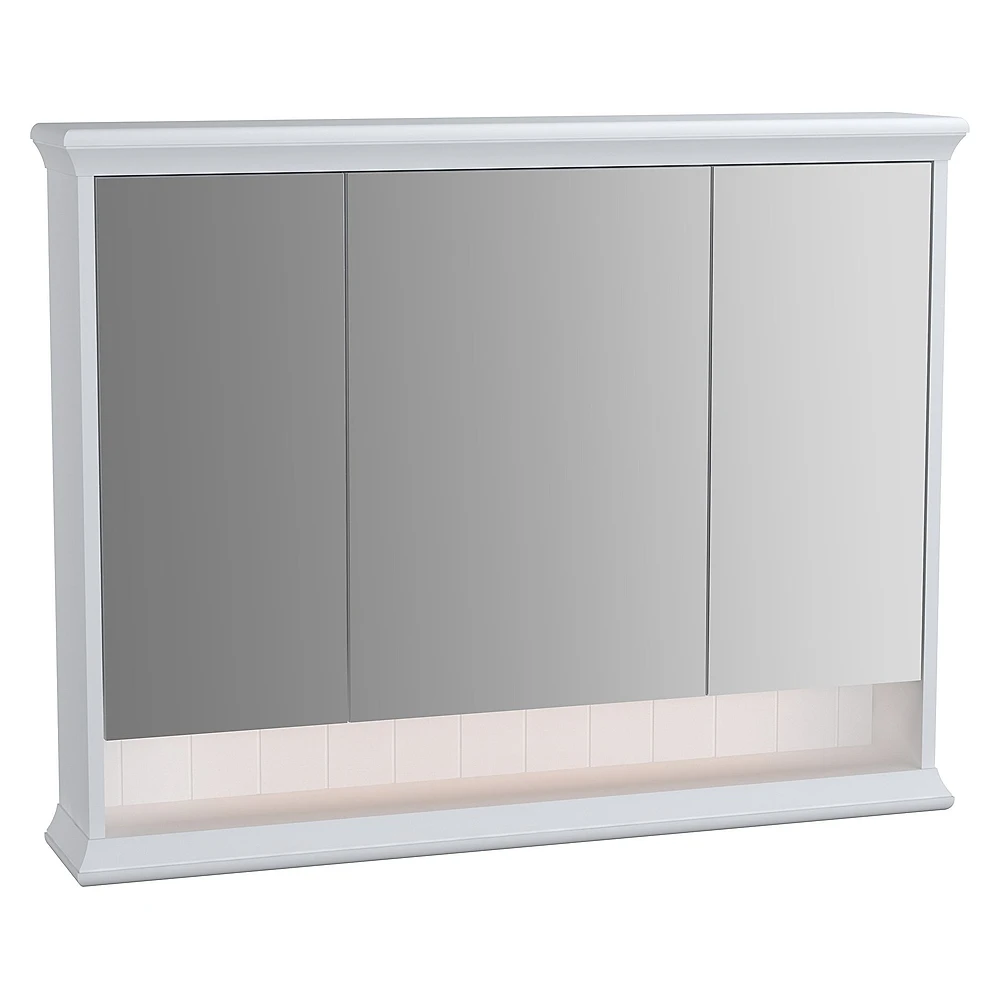Vitra Valarte 100 Cm Mat Beyaz Üç Kapaklı Dolaplı Ayna