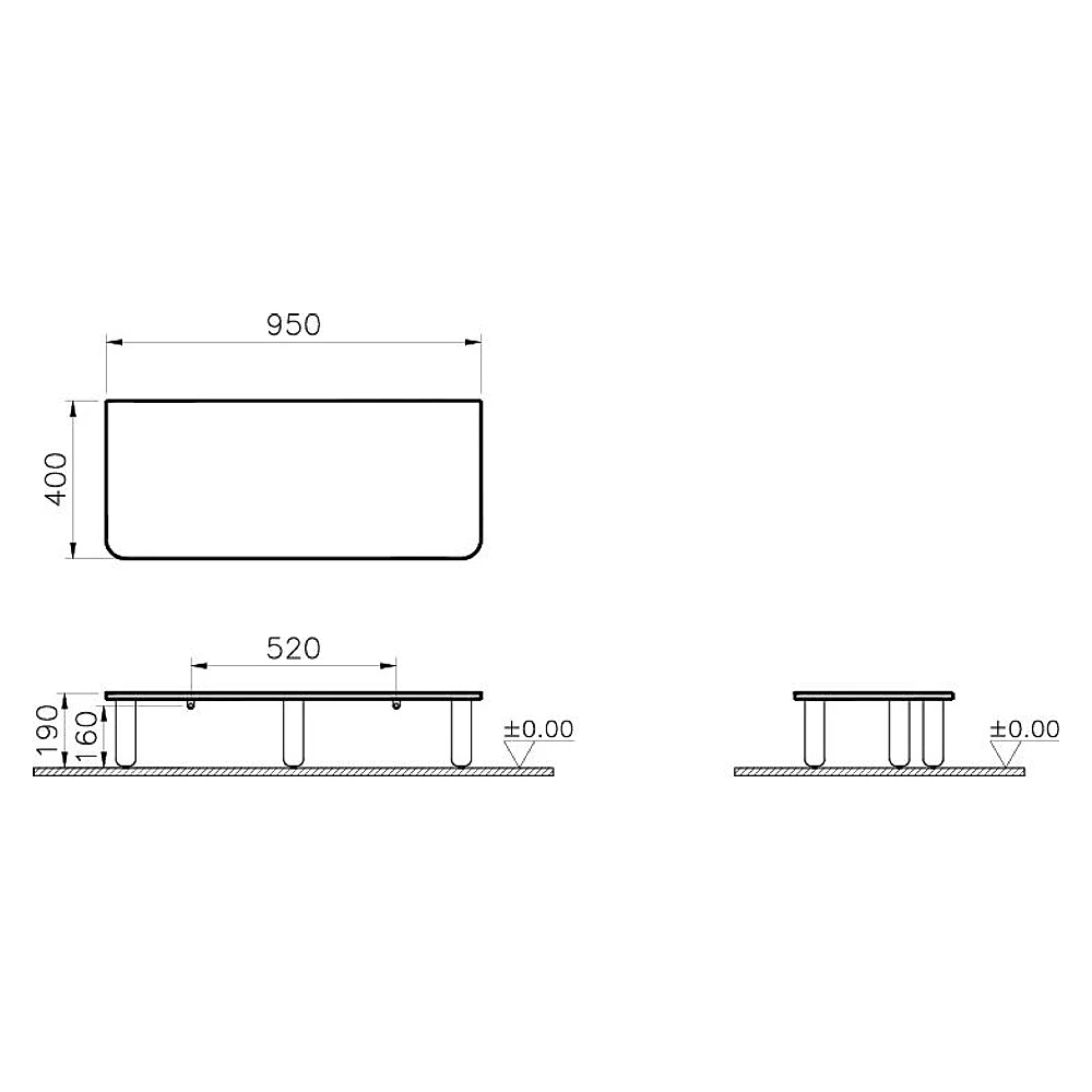 Vitra Sento 95 Cm Açık Meşe Raflı Banyo Konsolu 2
