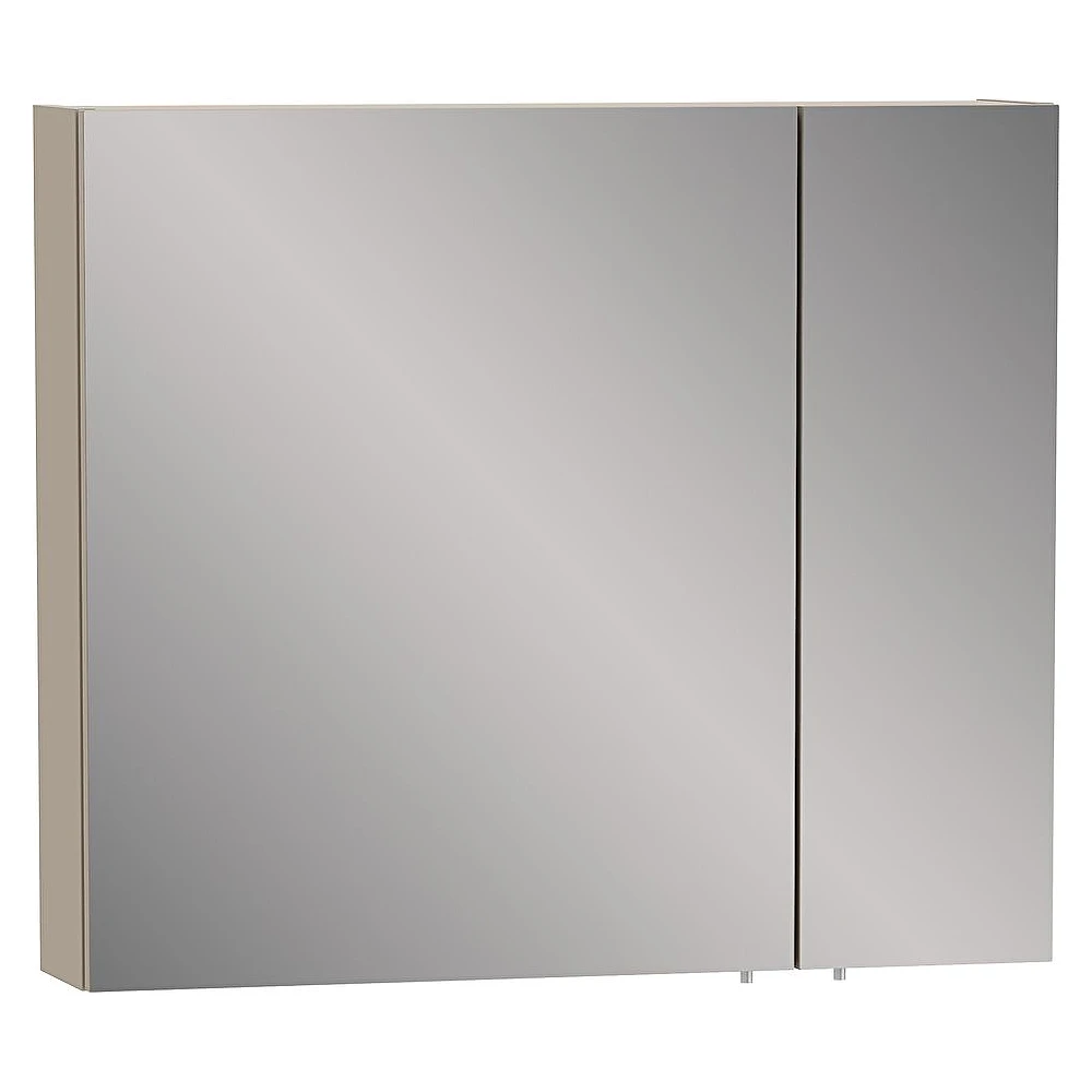Vitra Viora Asimetrik 80 Cm Mat Bej İki Kapaklı Dolaplı Ayna