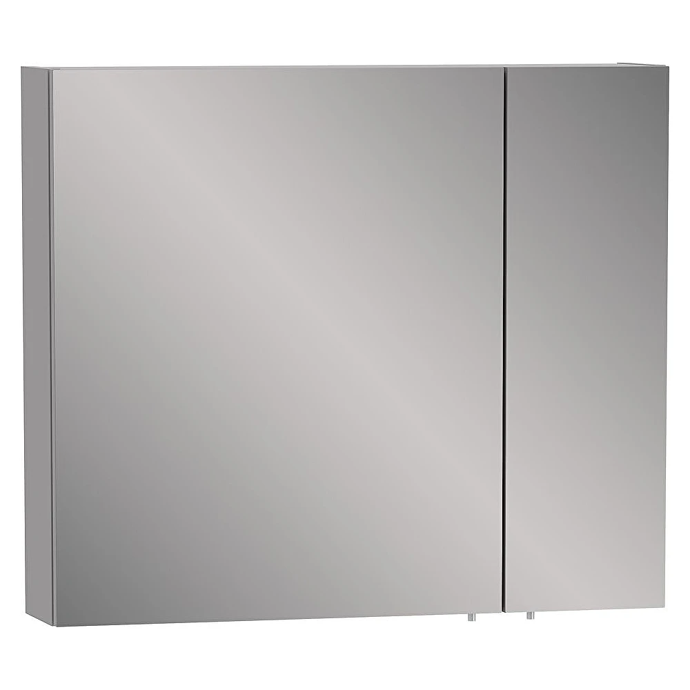 Vitra Viora Asimetrik 80 Cm Mat Taş Gri İki Kapaklı Dolaplı Ayna