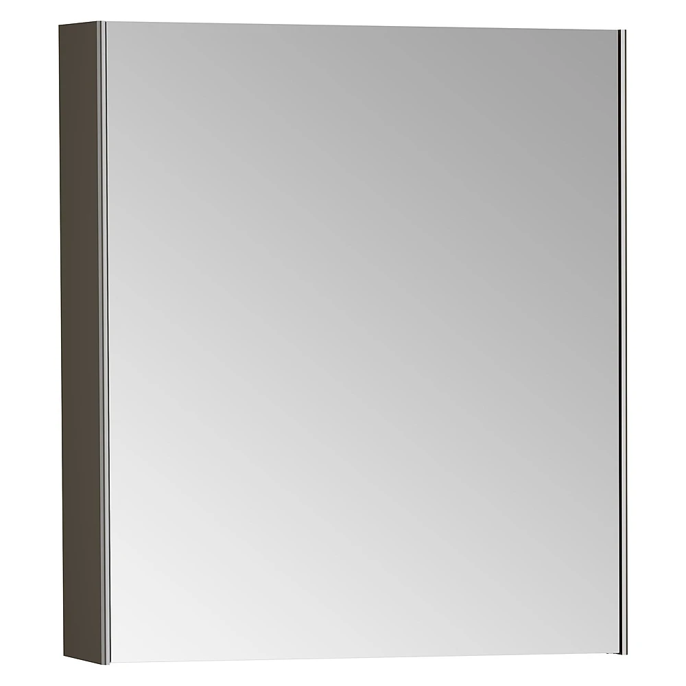 Vitra Base 60 Cm Fırçalanmış Krom Sol Dolaplı Ayna