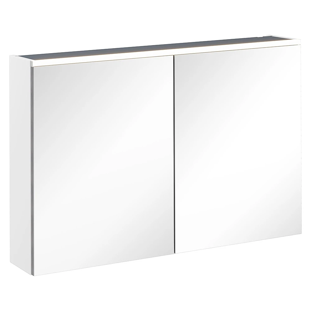 Vitra Core 100 Cm Mat Beyaz Aydınlatmalı Dolaplı Ayna