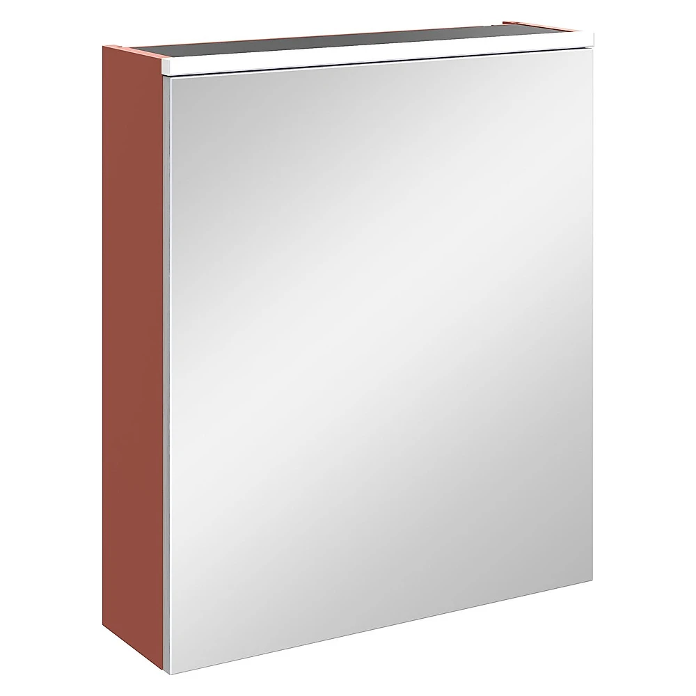 Vitra Core 60 Cm Mat Kırmızı Aydınlatmalı Sağ Dolaplı Ayna