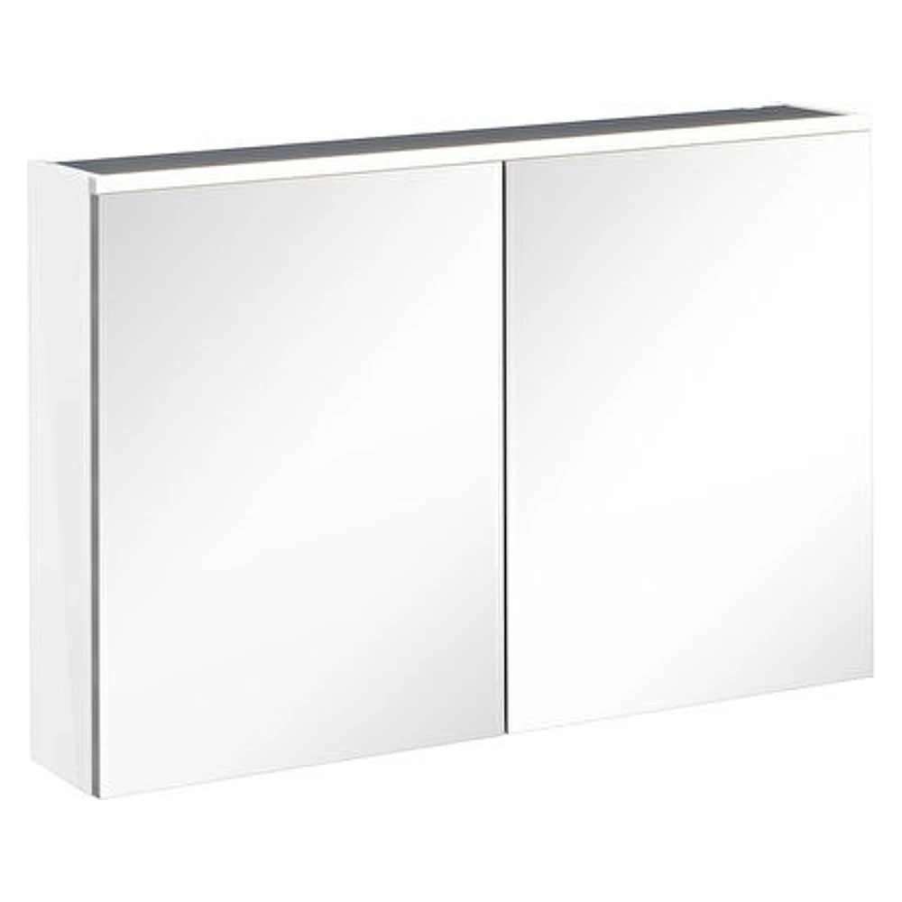Vitra Core 100 Cm Parlak Beyaz İki Kapaklı Aydınlatmalı Dolaplı Ayna