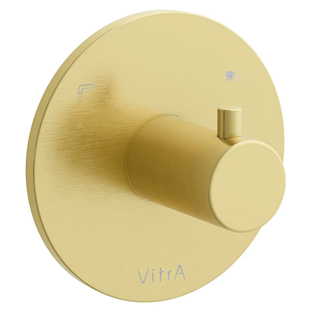 Vitra Origin Fırçalı Altın Ankastre 2 Yollu Yönlendirici Sıva Üstü Grubu
