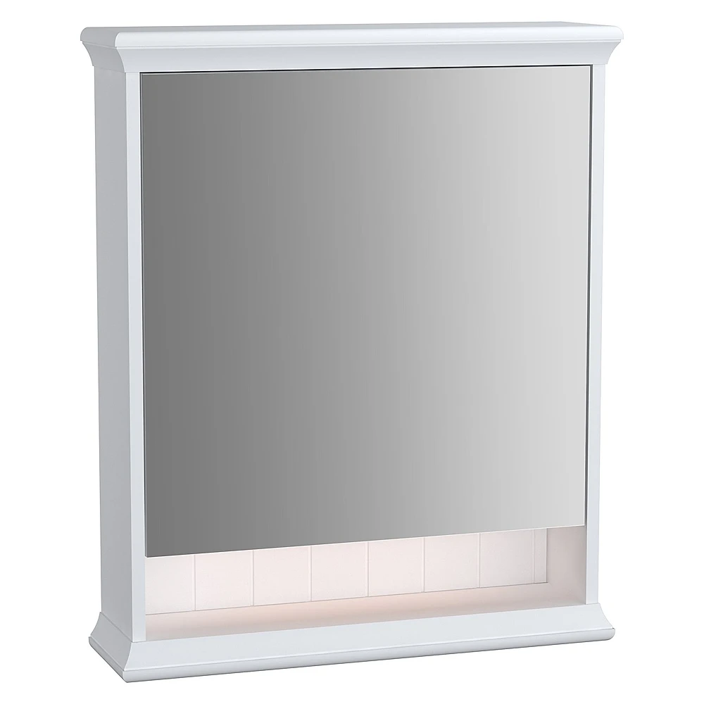 Vitra Valarte 65 Cm Mat Beyaz Tek Kapaklı Aydınlatmalı Sağ Dolaplı Ayna