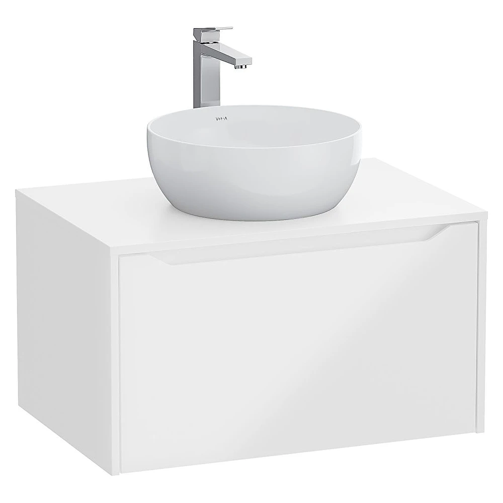 Vitra Integra Square 80 Cm Parlak Beyaz Lavabosuz Çanak Lavabo Uyumlu Dolap