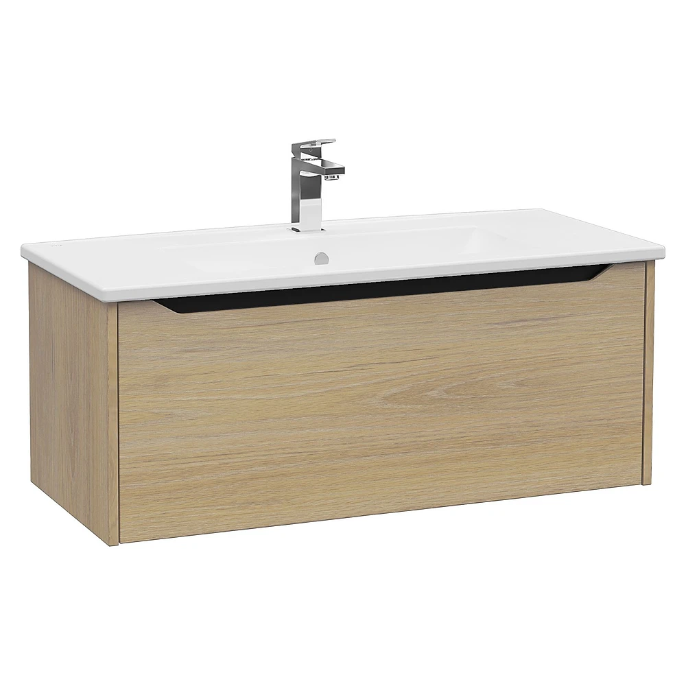Vitra Integra Square 100 Cm Altın Meşe Tek Çekmeceli Lavabo Dolabı