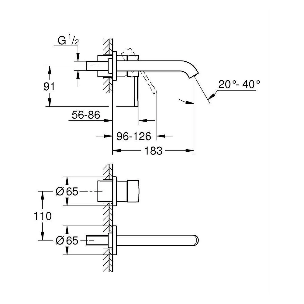 Grohe Essence New Paslanmaz Çelik Fırçalanmış M Lavabo Bataryası 2