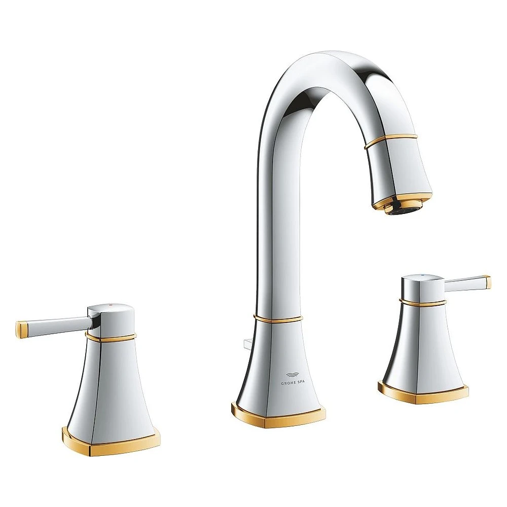Grohe Grandera Krom Altın 3 Delikli L Lavabo Bataryası