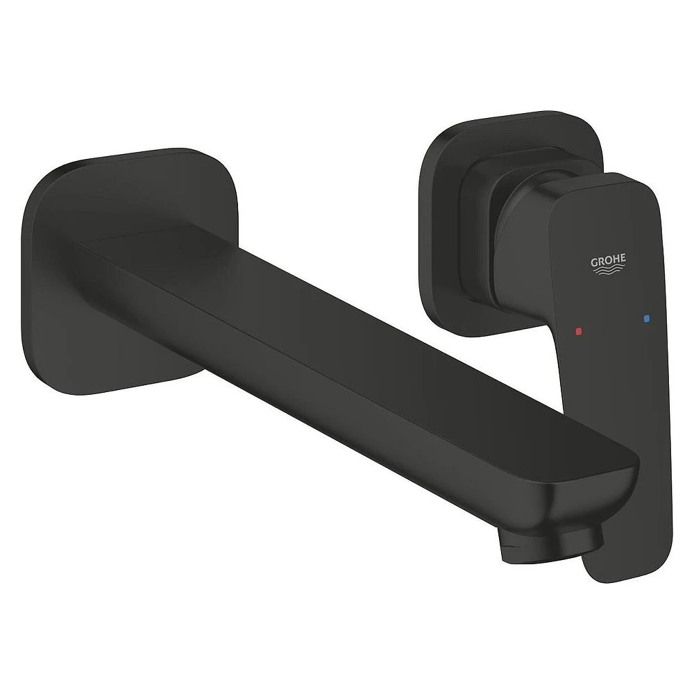 Grohe Cubeo Siyah Ankastre L Lavabo Bataryası