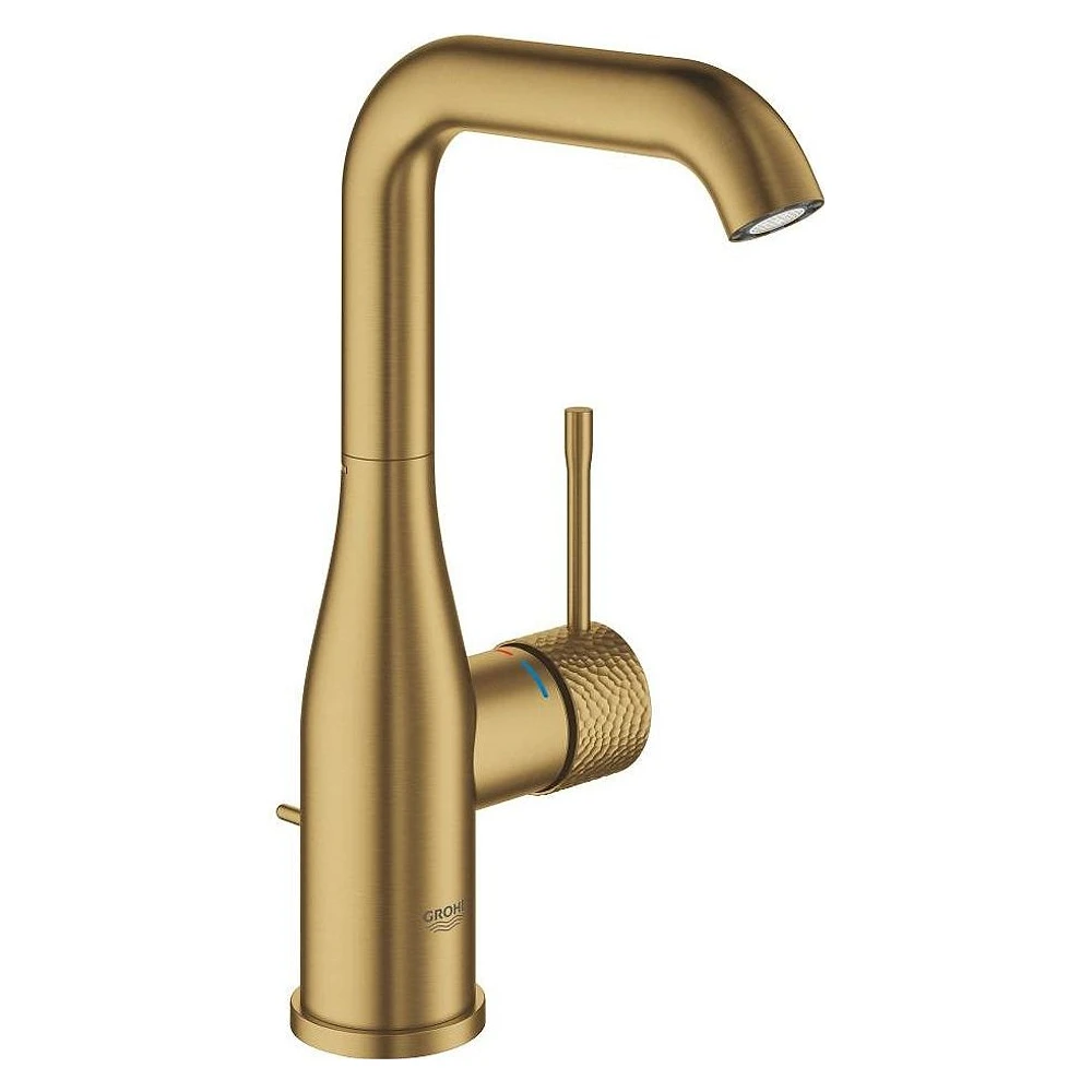Grohe Essence New Altın Fırçalanmış Pop-up L Lavabo Bataryası