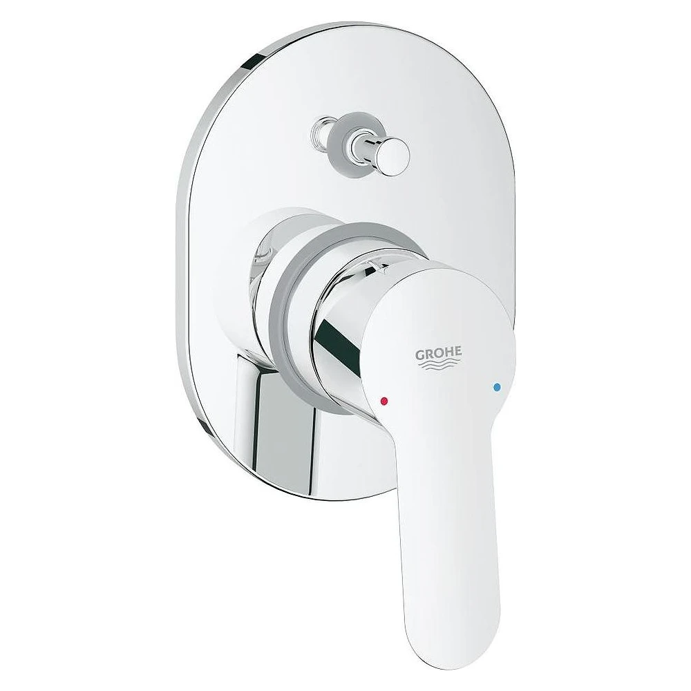 Grohe BauEdge Krom Duvardan Banyo Bataryası