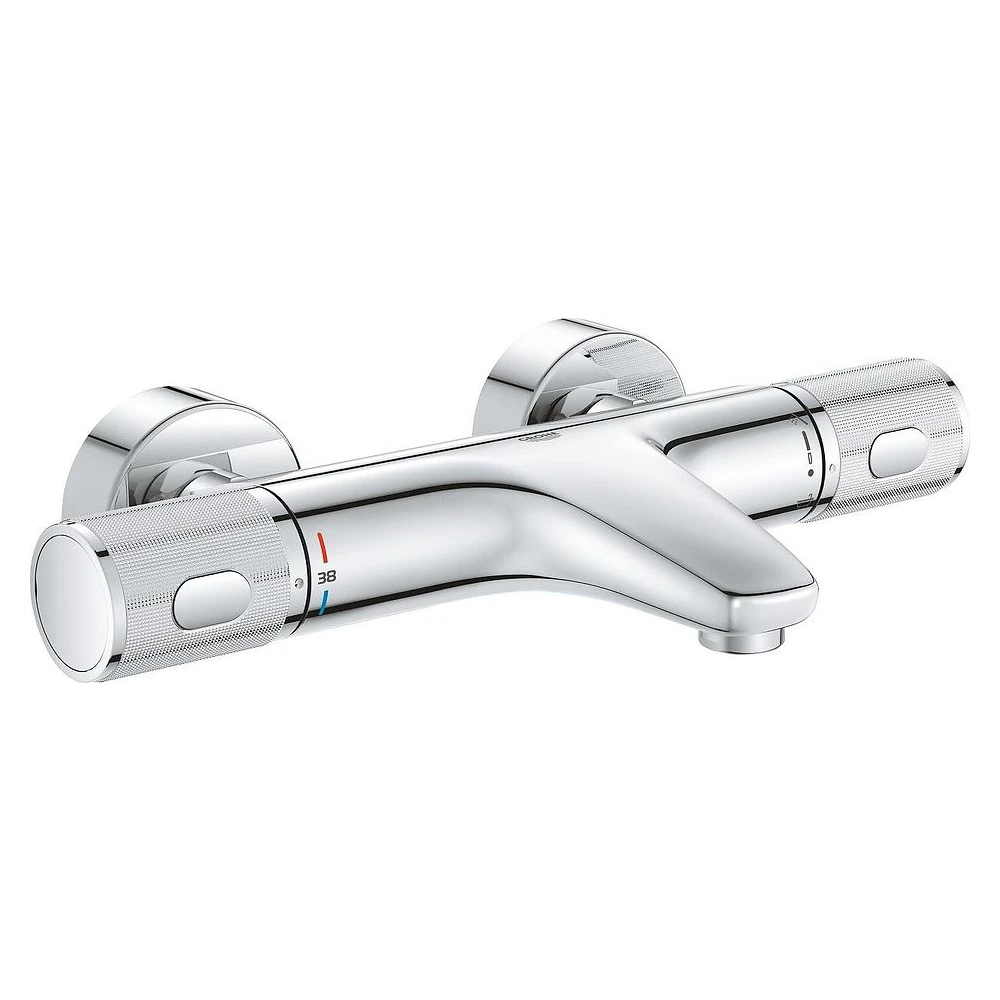 Grohe Grohtherm 1000 Performance Krom Duvardan Banyo Bataryası
