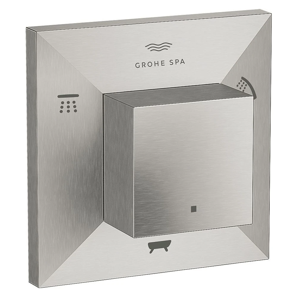Grohe Allure Brilliant Paslanmaz Çelik Fırçalanmış Banyo Bataryası