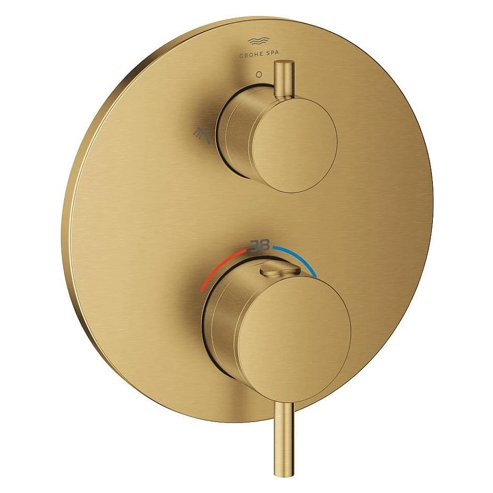 Grohe Atrio New Classic Altın Fırçalanmış Duvardan Banyo Bataryası