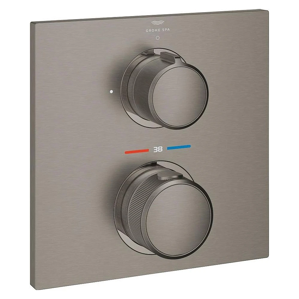 Grohe Allure New Antrasit Fırçalanmış Ankastre Termostatik Batarya