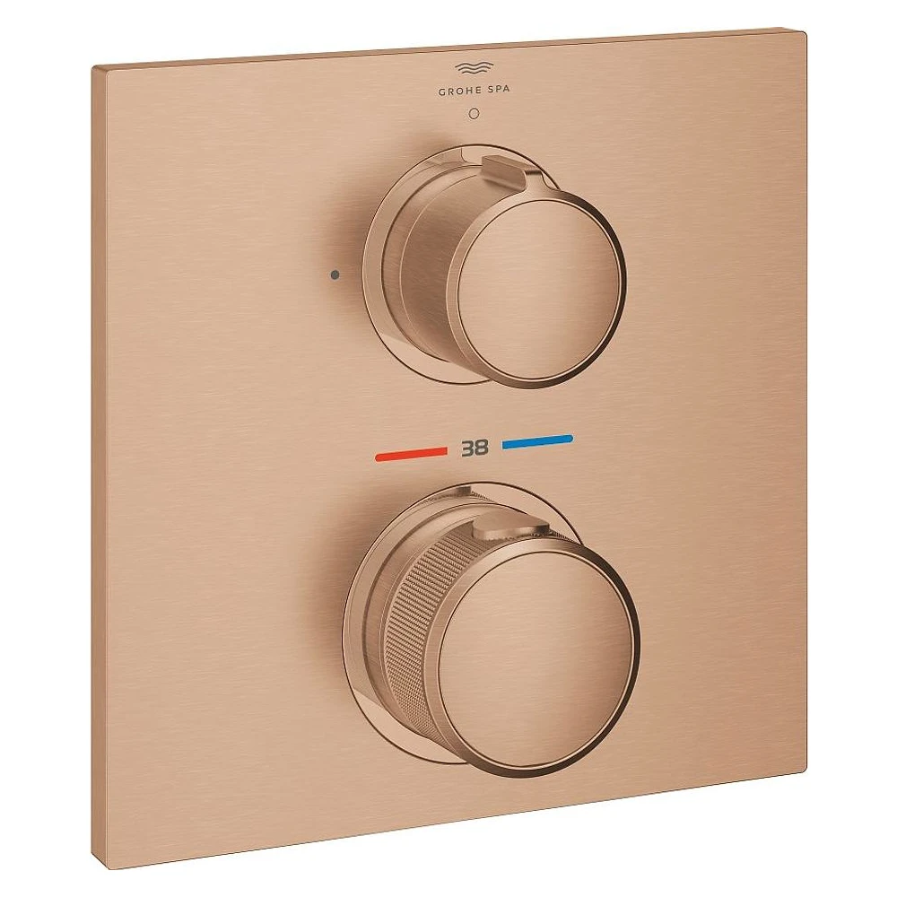 Grohe Allure New Bronz Fırçalanmış Ankastre Termostatik Batarya