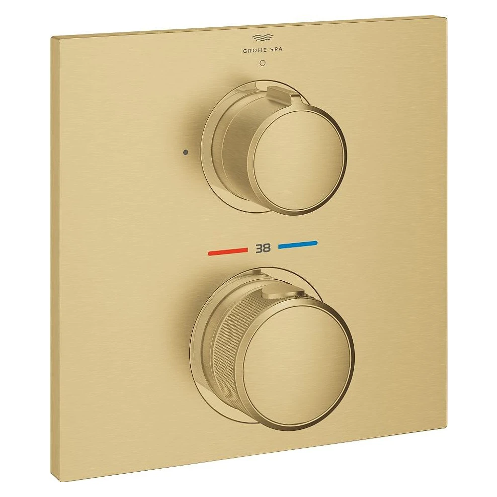 Grohe Allure New Altın Fırçalanmış Ankastre Termostatik Batarya