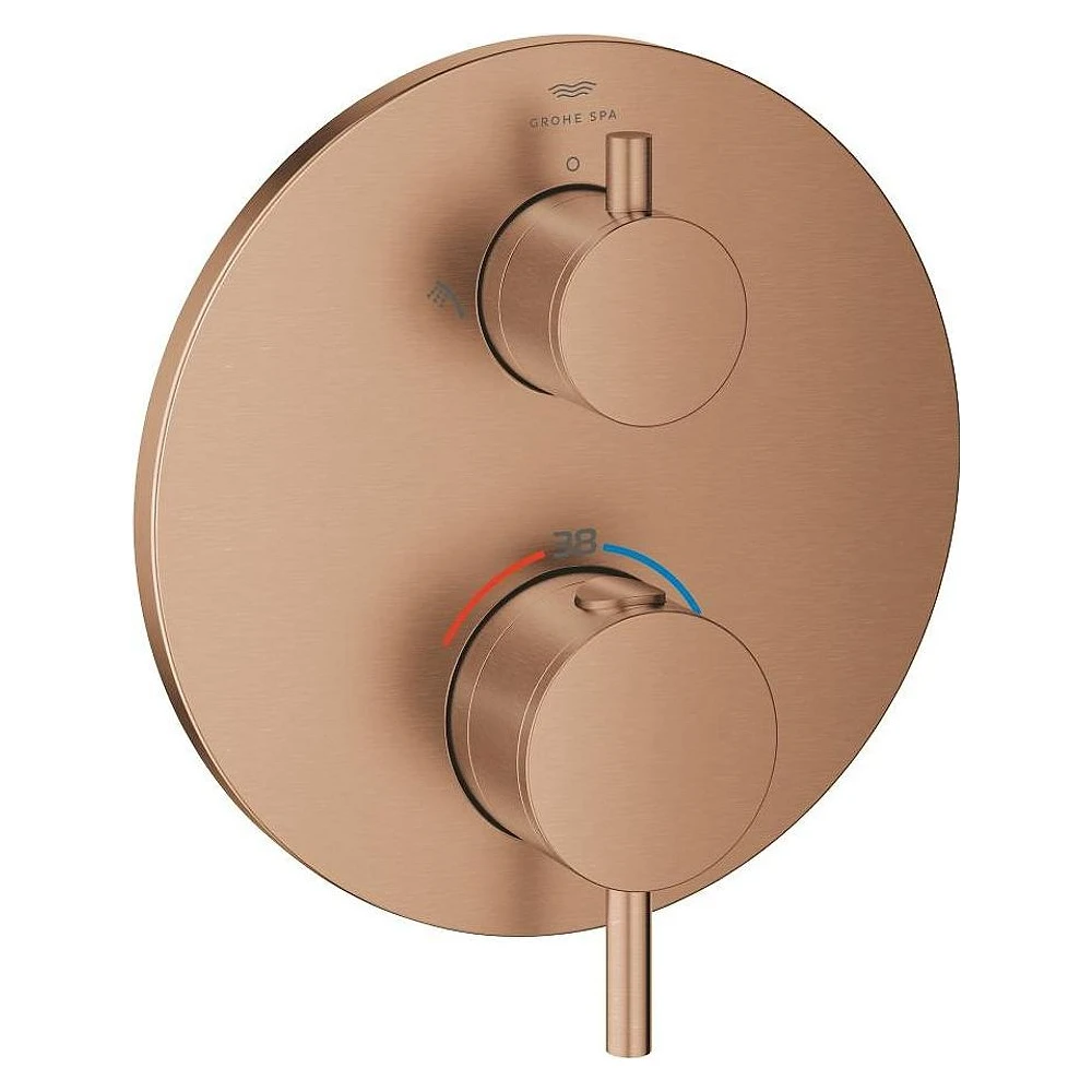 Grohe Atrio New Classic Bronz Fırçalanmış Duvardan Termostatik Batarya