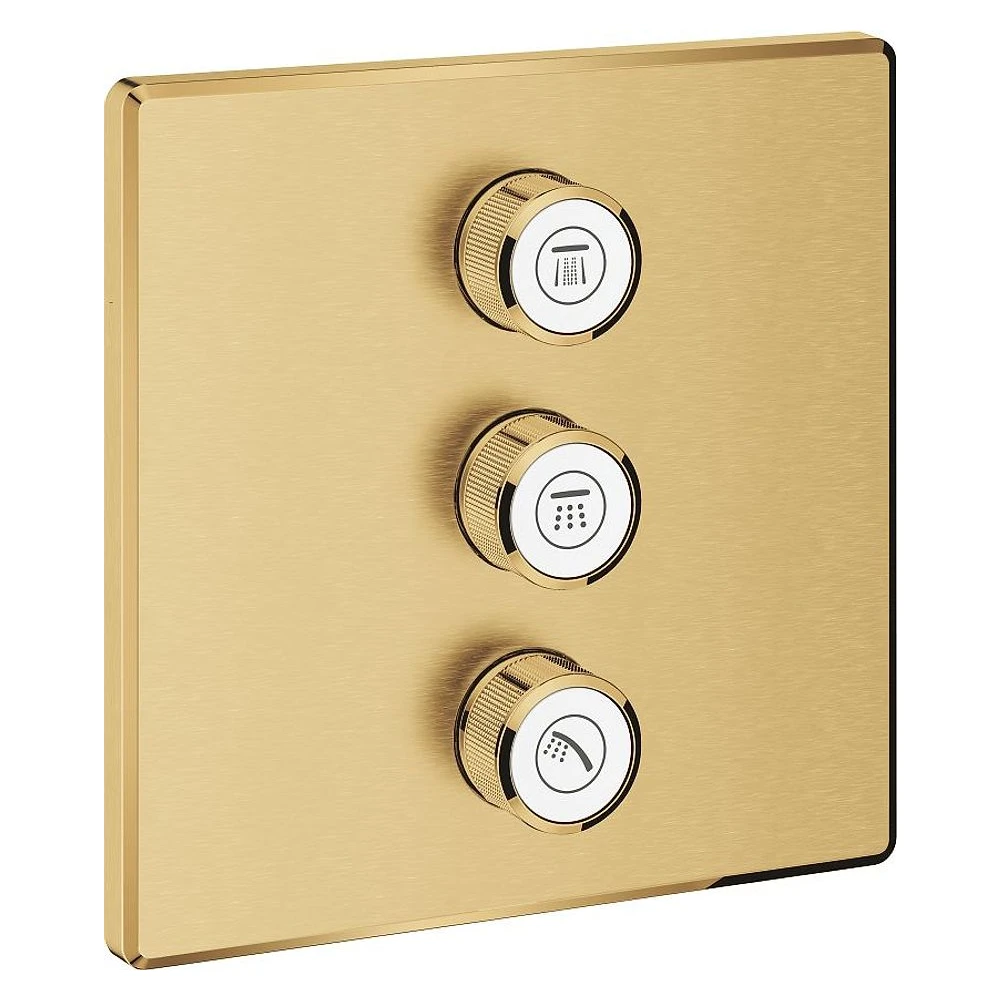 Grohe Grohtherm SmartControl Altın Fırçalanmış Üç Valfli Akış Kontrollü Kumanda - 29127GN0