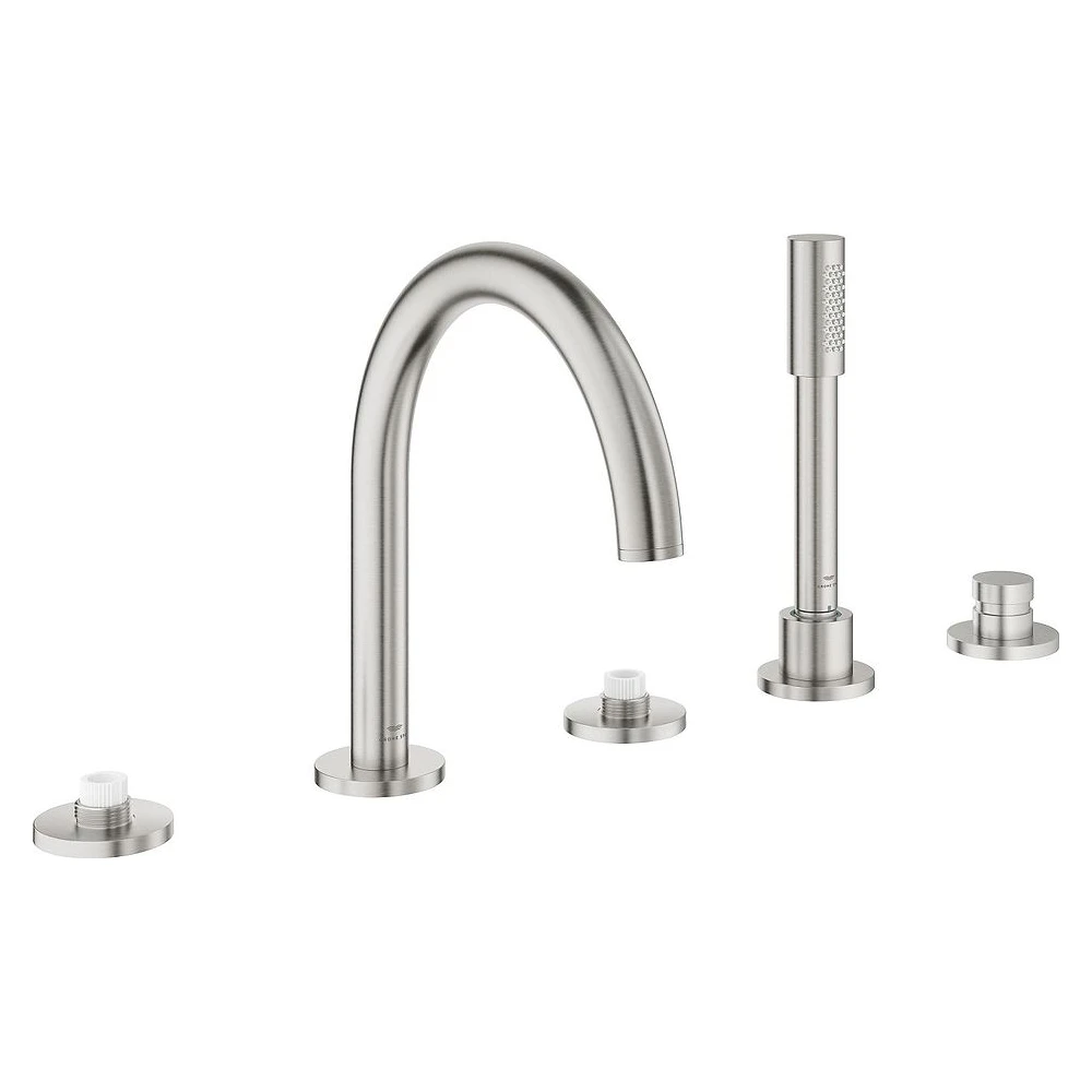 Grohe Atrio Paslanmaz Çelik Fırçalanmış Stick Küvet Bataryası