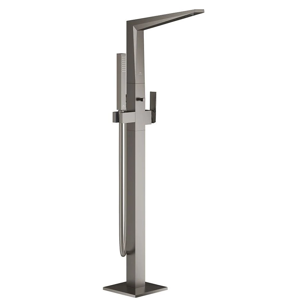 Grohe Allure Brilliant Antrasit Fırçalanmış Yerden Küvet Bataryası