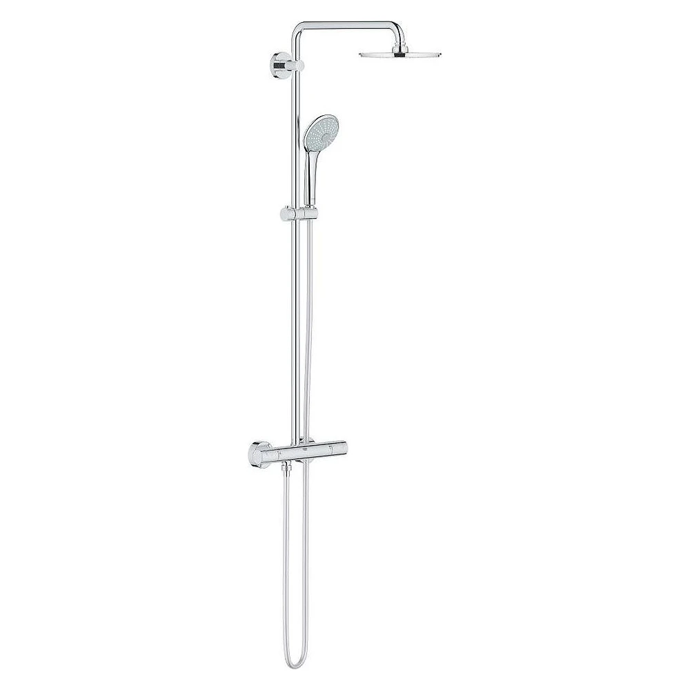 Grohe Euphoria System 210 Krom Duvardan Duş Sistemi
