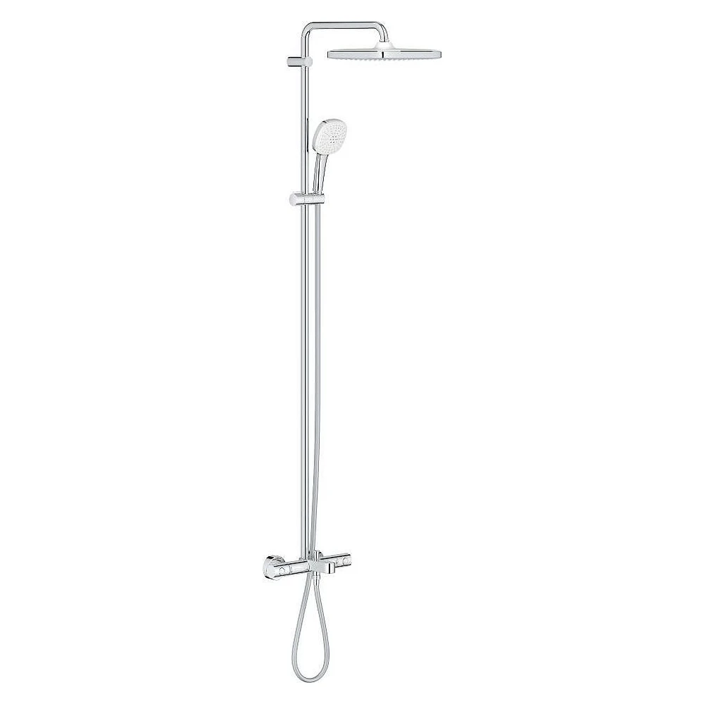 Grohe Tempesta System 250 Cube Krom Duvardan Duş Sistemi