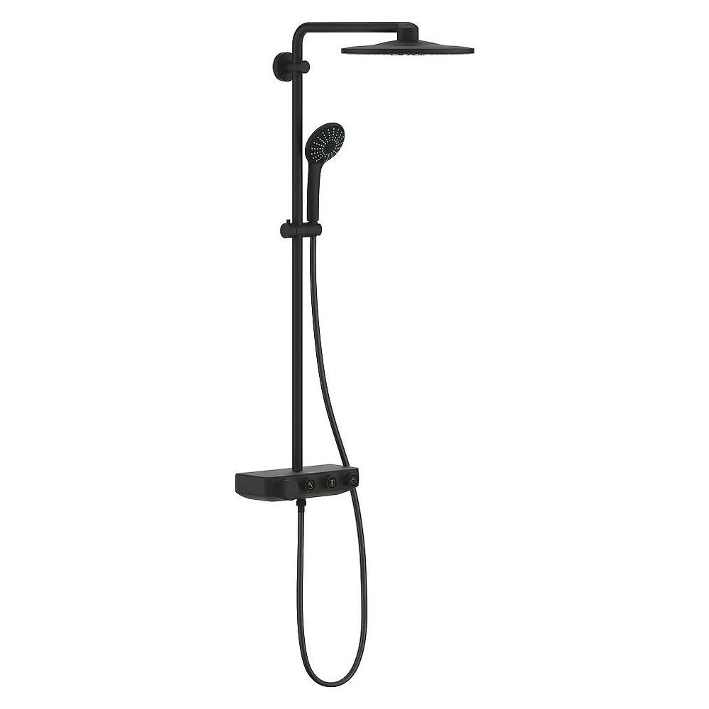 Grohe Euphoria SmartControl 310 Duş sistemi Siyah Duvardan Duş Sistemi