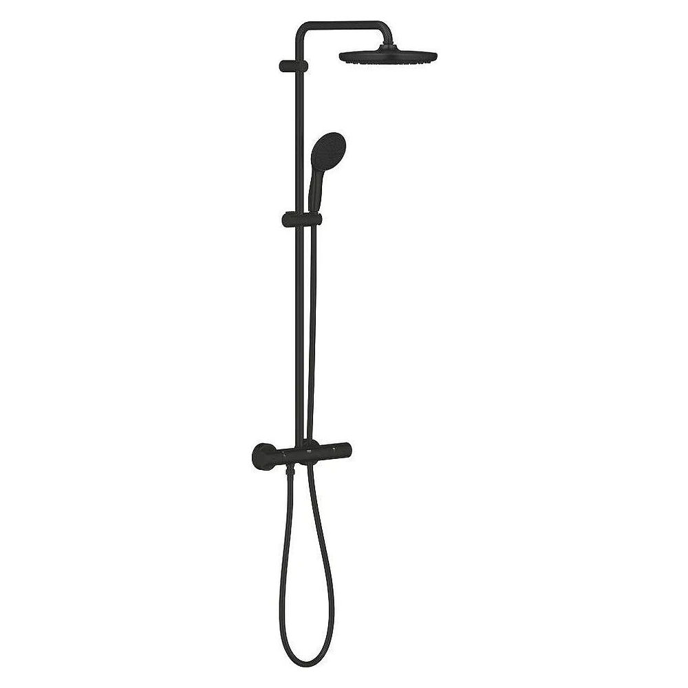 Grohe Tempesta System 250 Siyah Duvardan Duş Sistemi