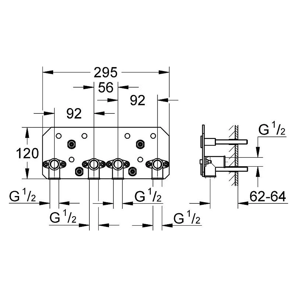 Grohe Rainshower Aqua 15 İç Montaj Gövdesi 2