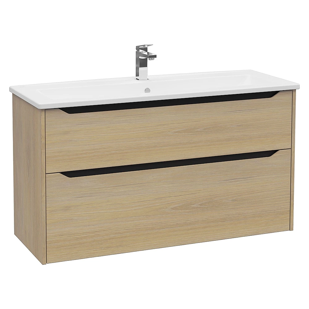 Vitra Integra Square 120 Cm Altın Meşe İki Çekmeceli Lavabo Dolabı