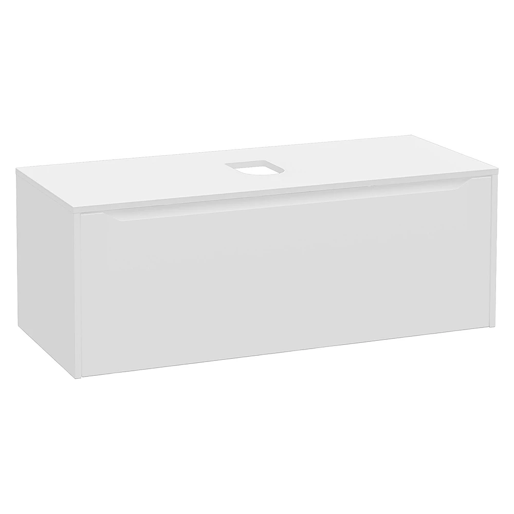 Vitra Integra Square 120 Cm Mat Beyaz Lavabosuz Çanak Lavabo Uyumlu Dolap