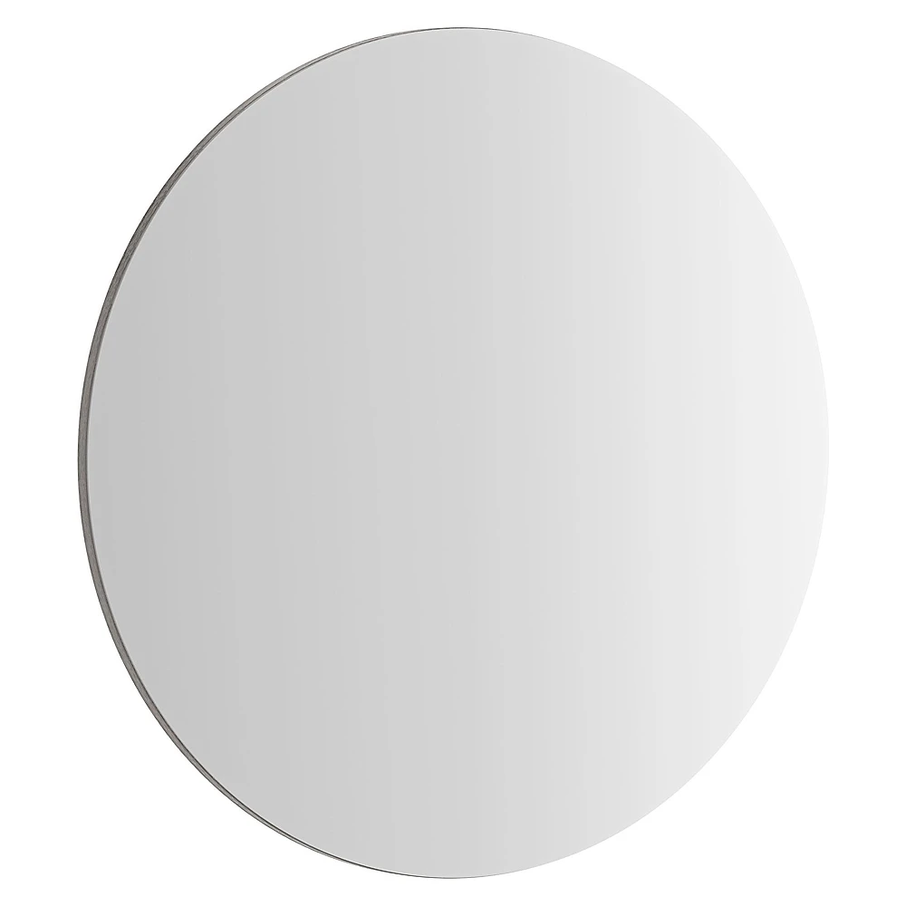 Vitra Base 60 Cm Fırçalanmış Krom Yuvarlak Ayna