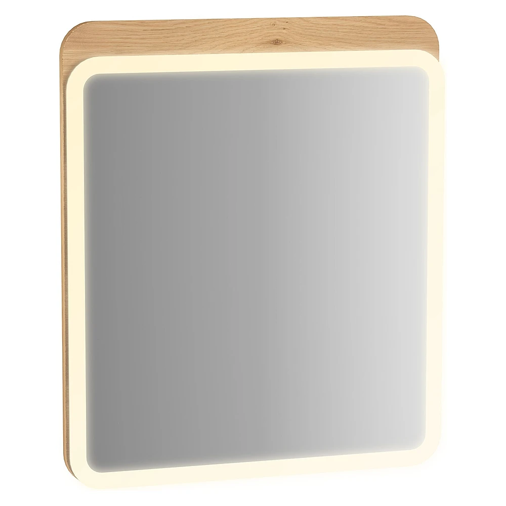 Vitra Sento 60 Cm Açık Meşe Led Aydınlatmalı Düz Ayna