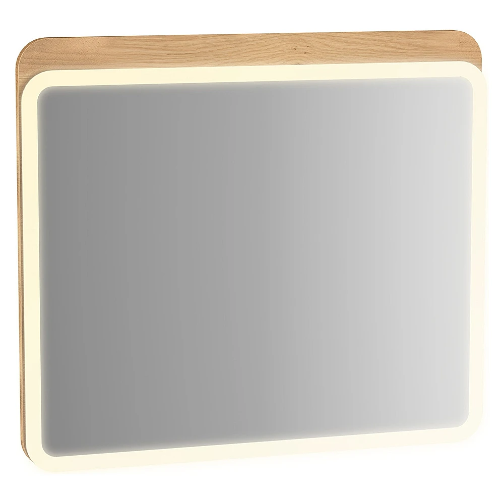 Vitra Sento 80 Cm Açık Meşe Led Aydınlatmalı Düz Ayna